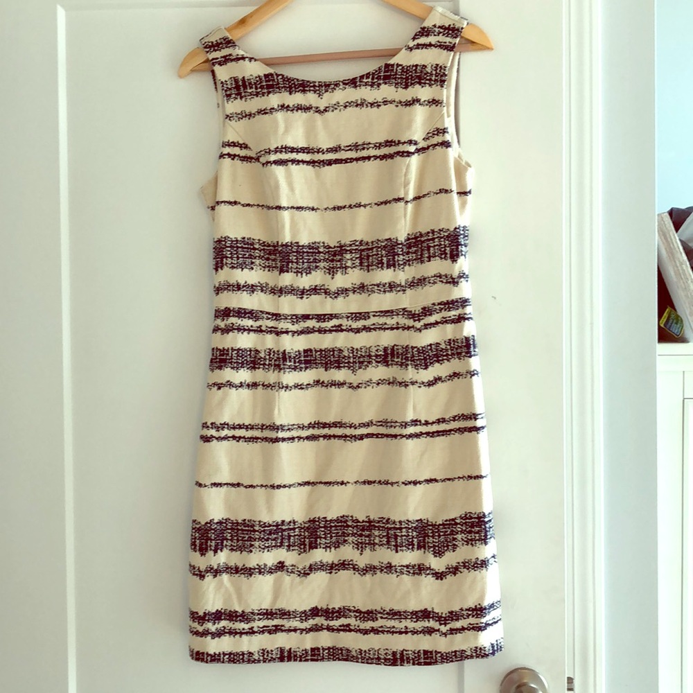 Banana Republic blue and off white dress